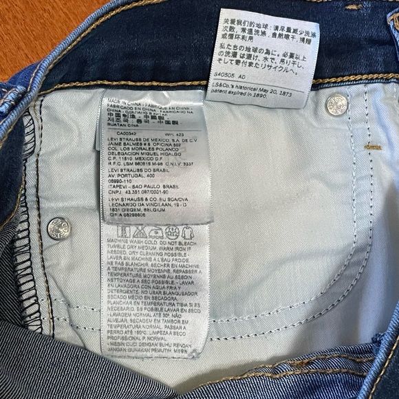 Levi's 311 Shaping Skinny Denim Jean Pants Size 28 - Picture 13 of 15
